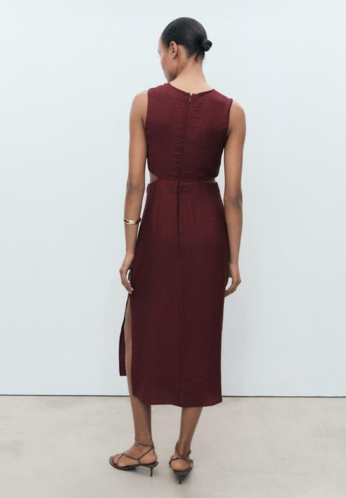 MANGO - Dress Olimpio - Dark Red