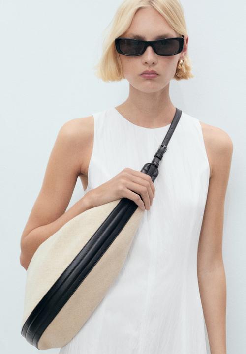 MANGO - Dress Pumpkin - White