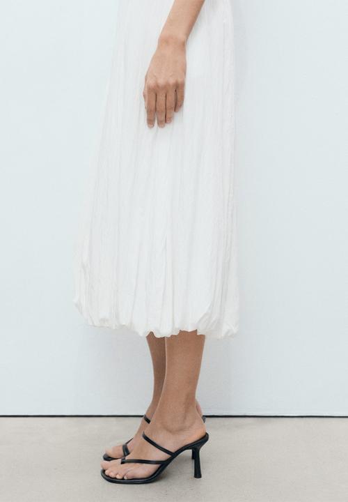 MANGO - Dress Pumpkin - White