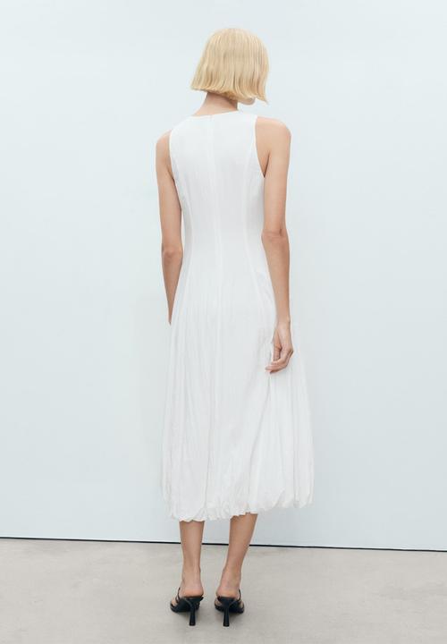 MANGO - Dress Pumpkin - White
