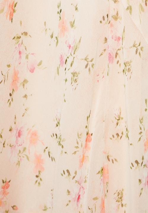 MANGO - Dress Betty - Light Pastel Orange