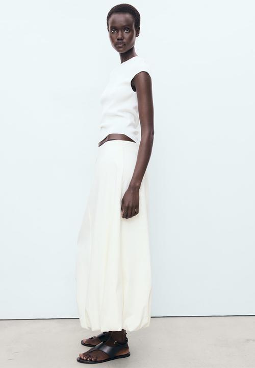 MANGO - Skirt Globe - Light Beige