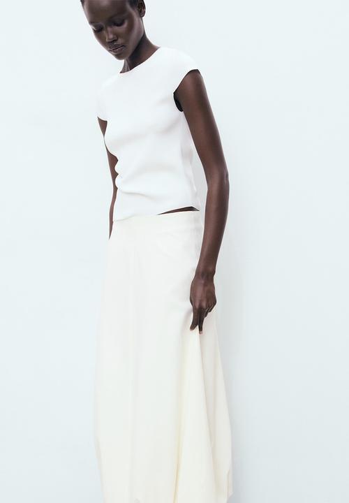 MANGO - Skirt Globe - Light Beige