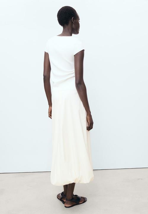 MANGO - Skirt Globe - Light Beige