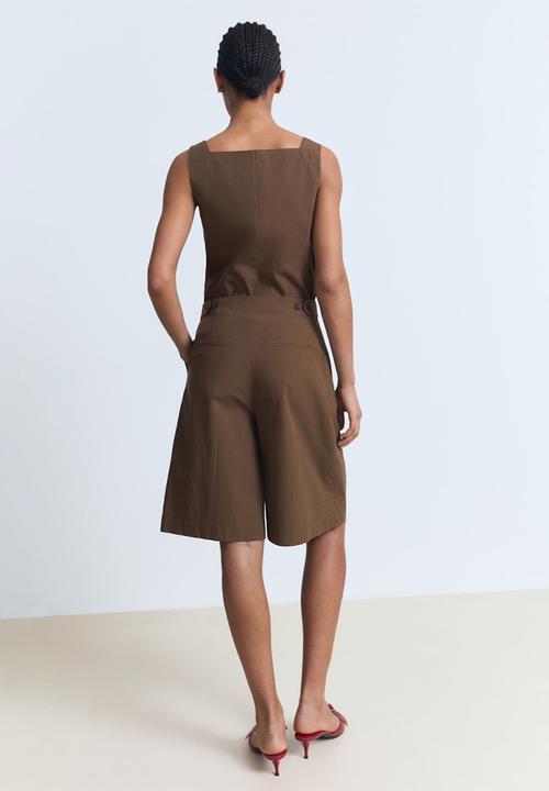 MANGO - Bermudas Huga - Brown