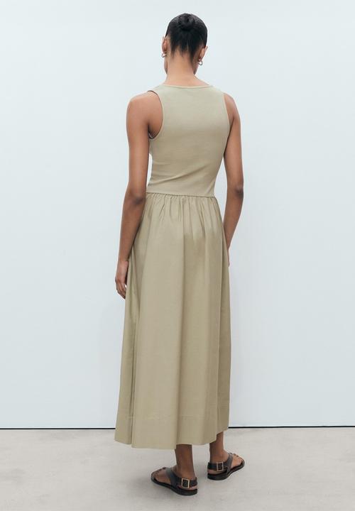 MANGO - Dress Valvi - Beige/Khaki