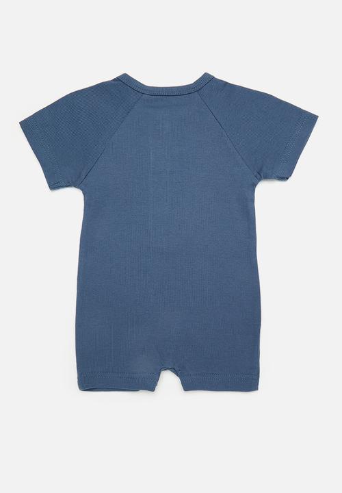 Pop Candy - Button down romper - navy blue