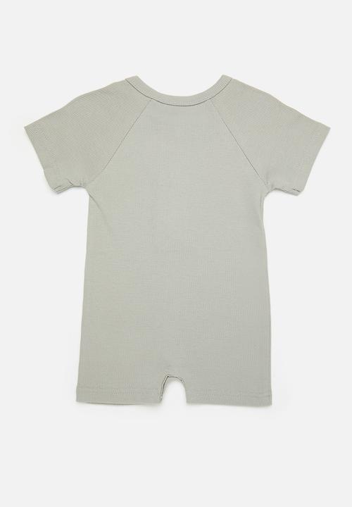 Pop Candy - Button down romper - grey