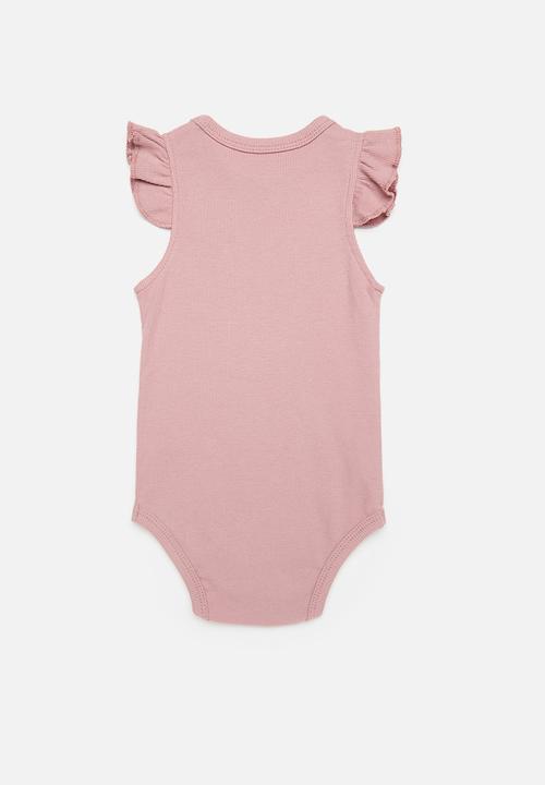 Pop Candy - Frilled sleeve bodyvest - pink
