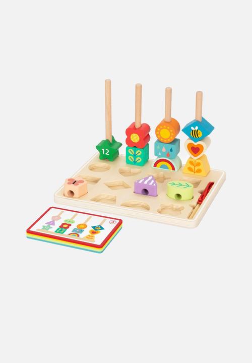 Greenbean Learning - hi Pando - Wooden Sequencing Bead Game - 30pcs
