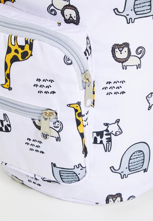 Pop Candy - Printed diaper bag - white