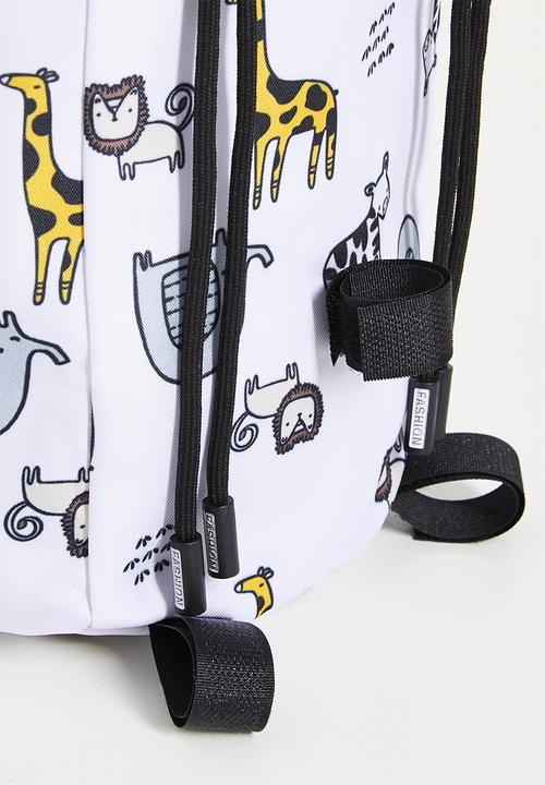 Pop Candy - Printed diaper bag - white