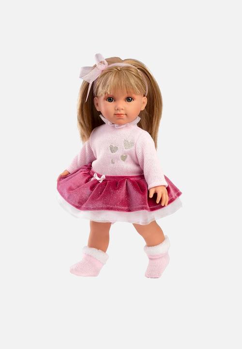 Greenbean Learning - Llorens - Elena Baby Girl Doll with Clothing & Accessories