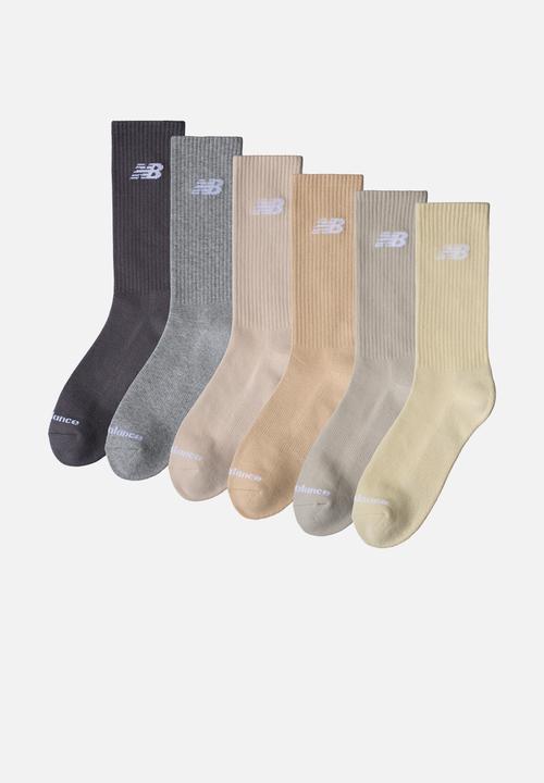 New Balance  - Everyday Crew Sock 6Pk - Assorted