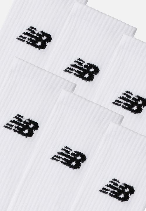 New Balance  - Everyday Crew Sock 6Pk - White