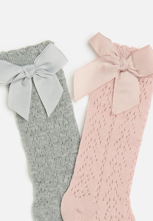 Pop Candy - 2 Pack sock set - pink & grey