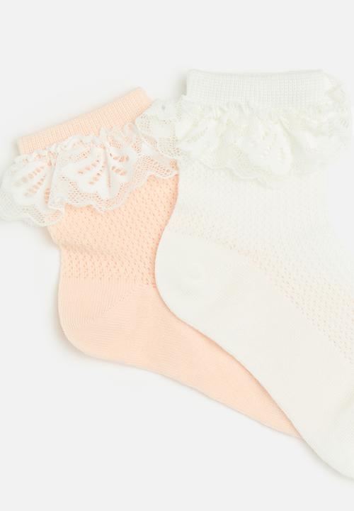 Pop Candy - 2 Pack frilled socks set - multi