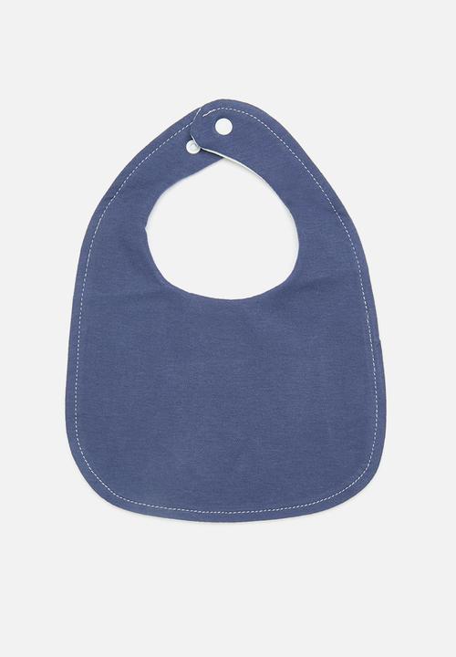 Pop Candy - 2 Pack printed bib set - blue & white