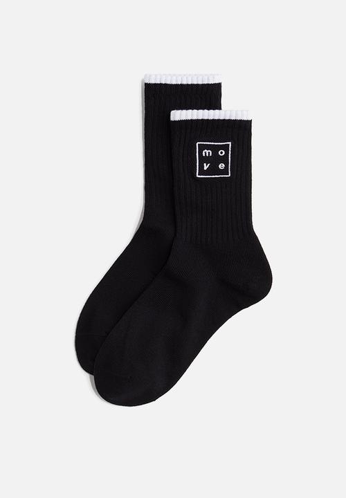 H&M - 3-Pack sports socks with drymove™ - black & white