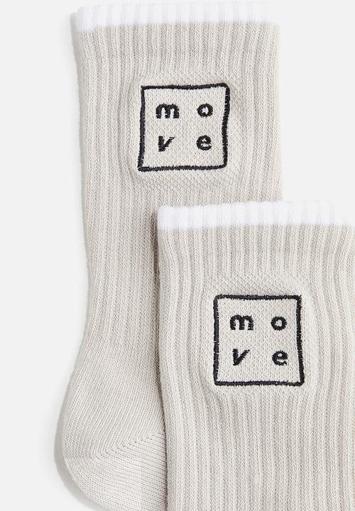 H&M - 3-Pack sports socks with drymove™ - black & white