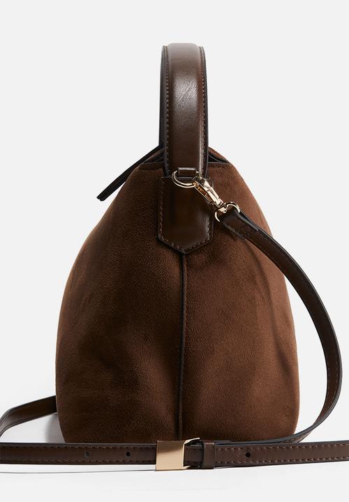 H&M - Napped crossbody bag - dark brown