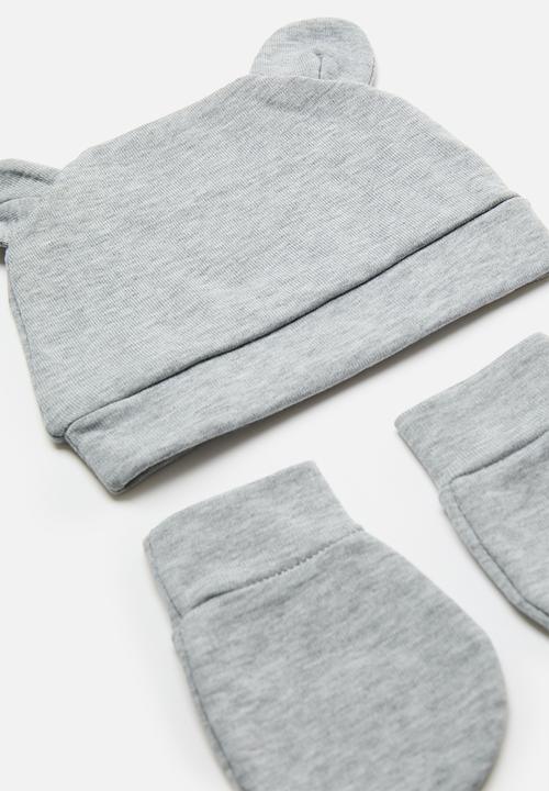 Pop Candy - Beanie and mitten set - grey