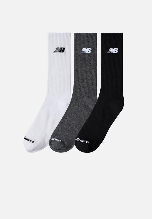 New Balance  - Everyday Lightweight Crew Sock 3Pk - multi