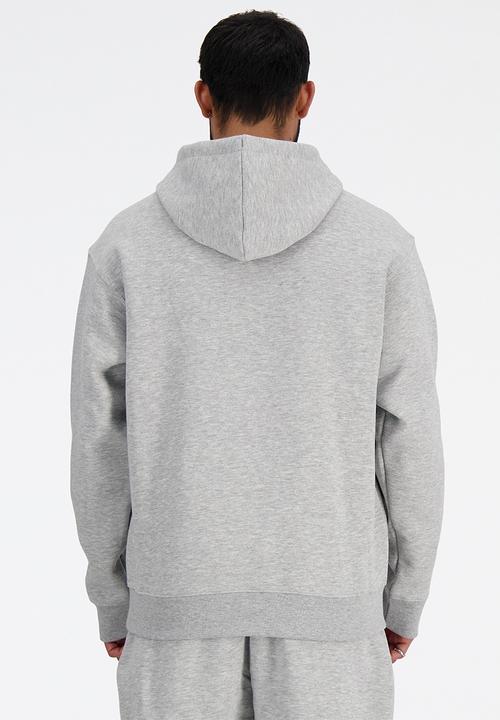 New Balance  - New Balance Brushed Fleece Hoodie - Grey