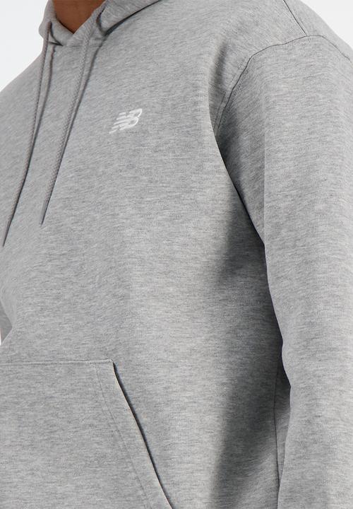New Balance  - New Balance Brushed Fleece Hoodie - Grey
