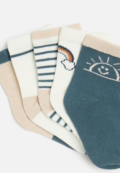 Pop Candy - 5 Pack printed sock set-multi