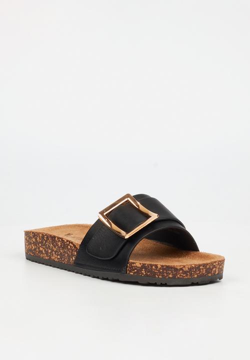 Butterfly Feet - Hallie 5 slide - black