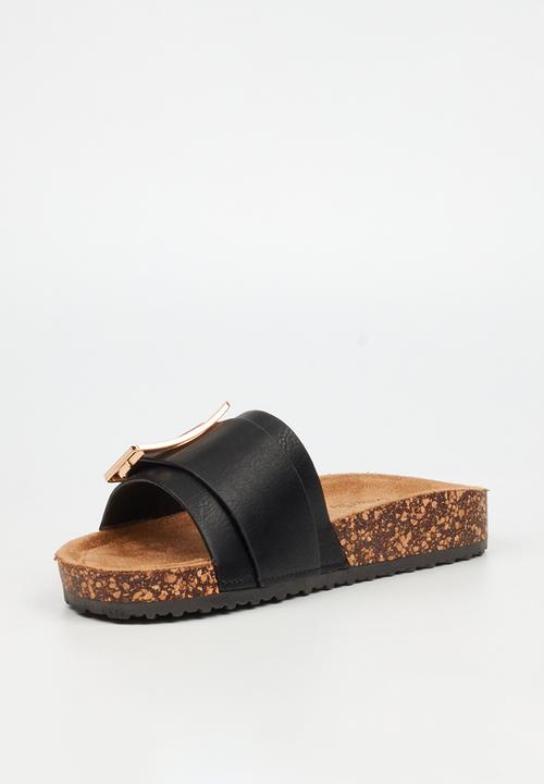 Butterfly Feet - Hallie 5 slide - black