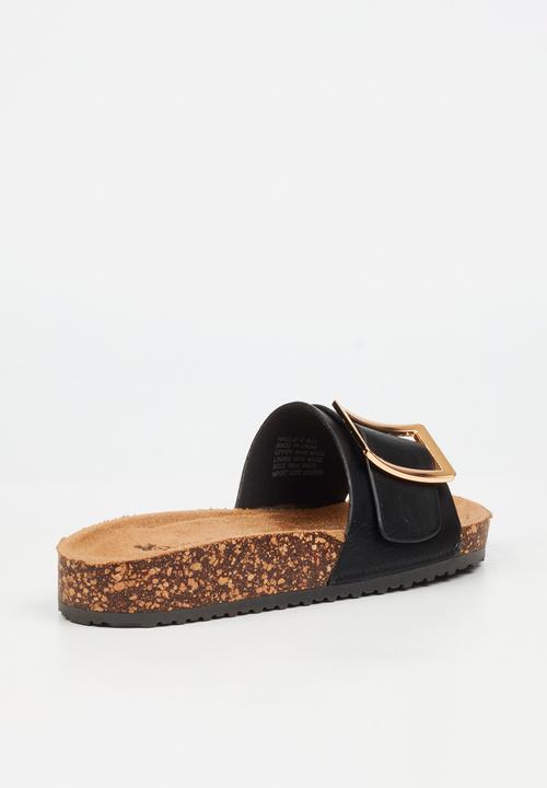 Butterfly Feet - Hallie 5 slide - black