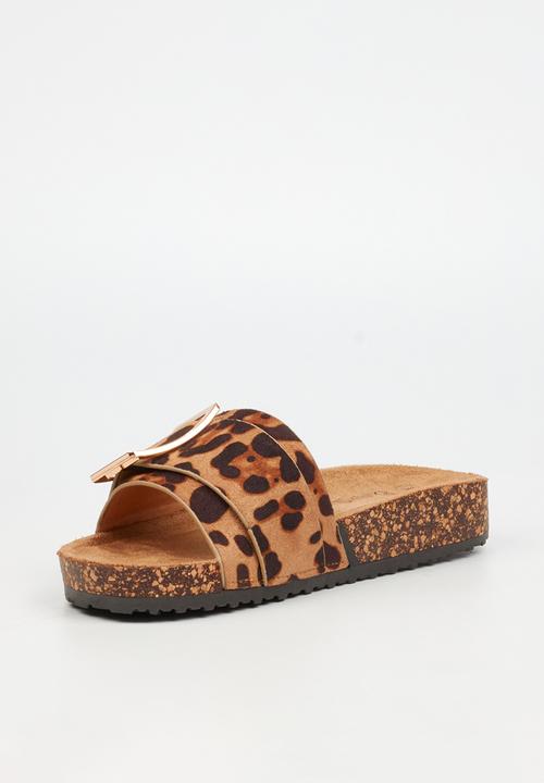 Butterfly Feet - Hallie 5 slide - leopard