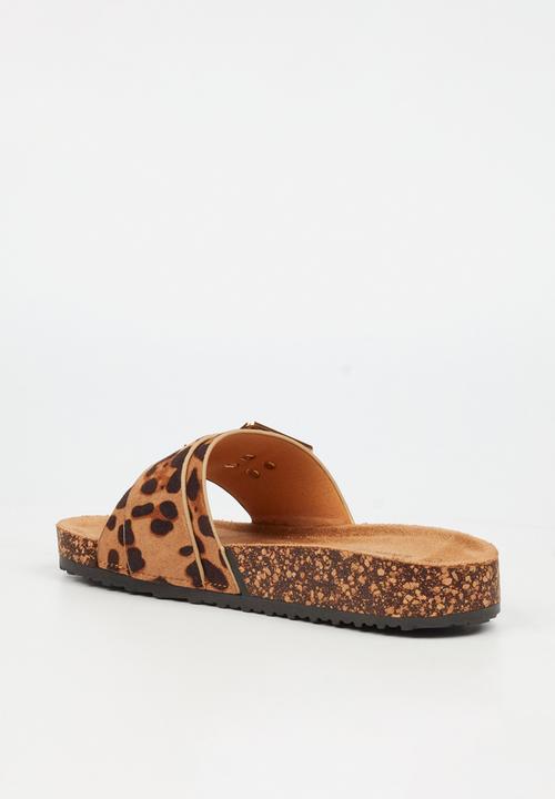 Butterfly Feet - Hallie 5 slide - leopard