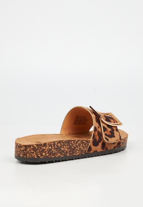 Butterfly Feet - Hallie 5 slide - leopard