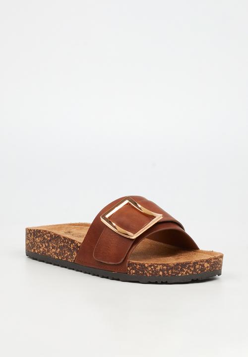Butterfly Feet - Hallie 5 slide - tan