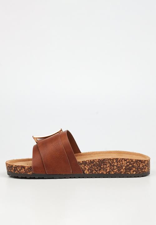 Butterfly Feet - Hallie 5 slide - tan