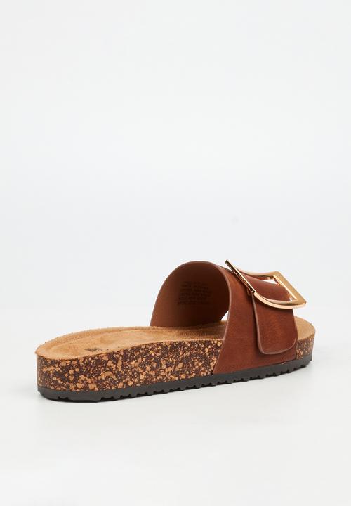 Butterfly Feet - Hallie 5 slide - tan