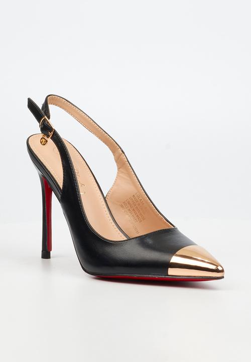 Miss Black - Lola 34 slingback heel - black
