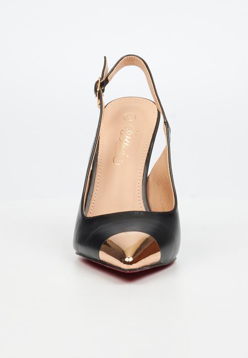Miss Black - Lola 34 slingback heel - black