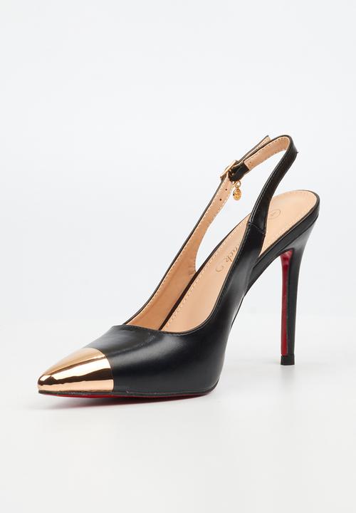 Miss Black - Lola 34 slingback heel - black