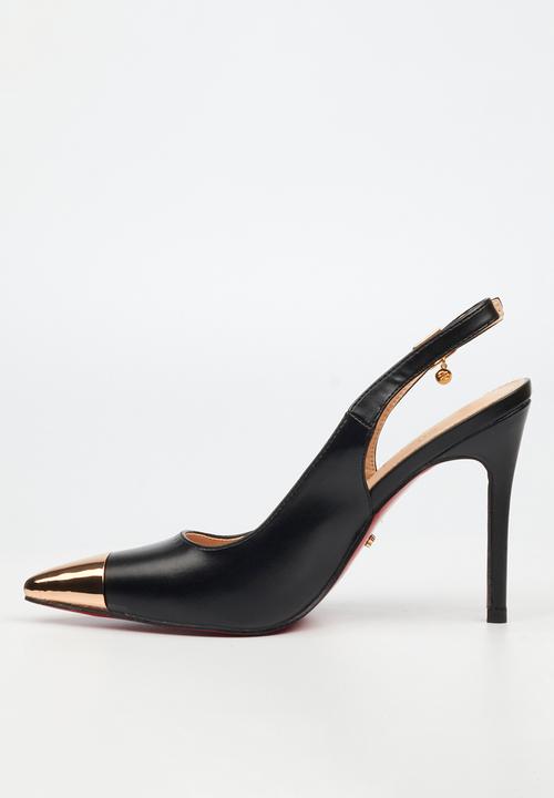 Miss Black - Lola 34 slingback heel - black