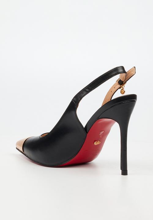 Miss Black - Lola 34 slingback heel - black