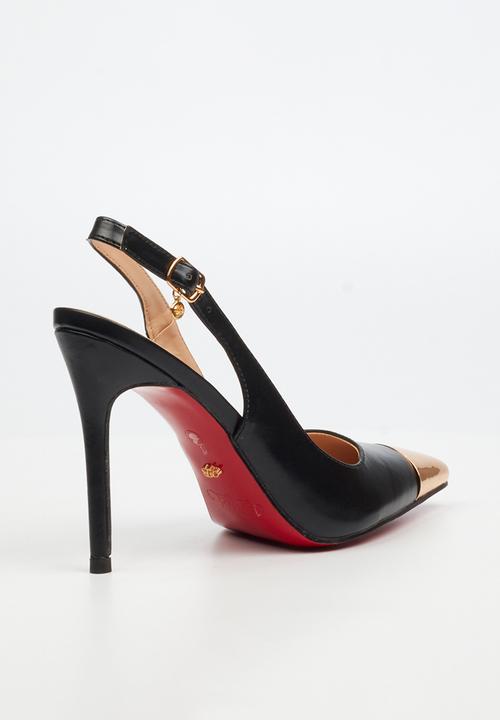 Miss Black - Lola 34 slingback heel - black