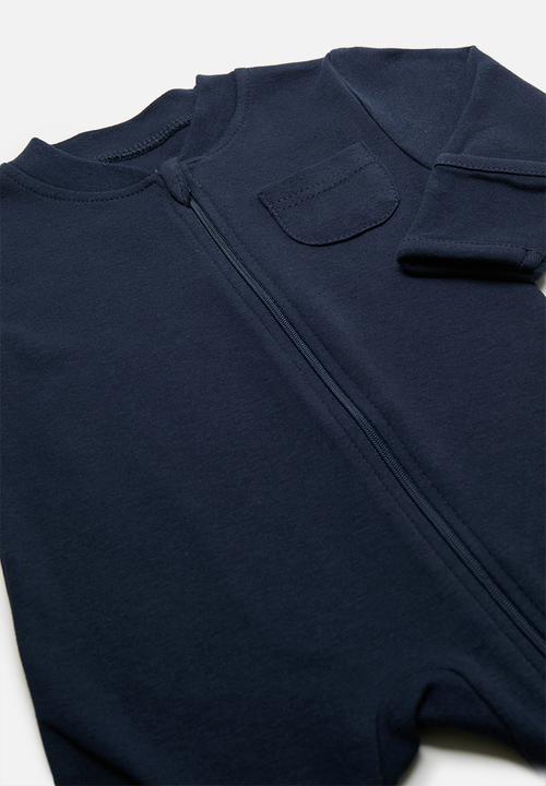 Pop Candy - Zip thru sleepsuit - navy