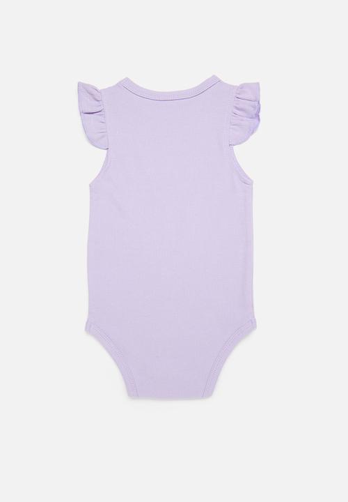 Pop Candy - Frilled sleeve bodyvest - lilac