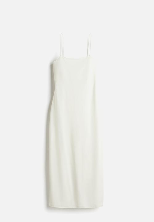 H&M - Strappy bodycon dress - cream 