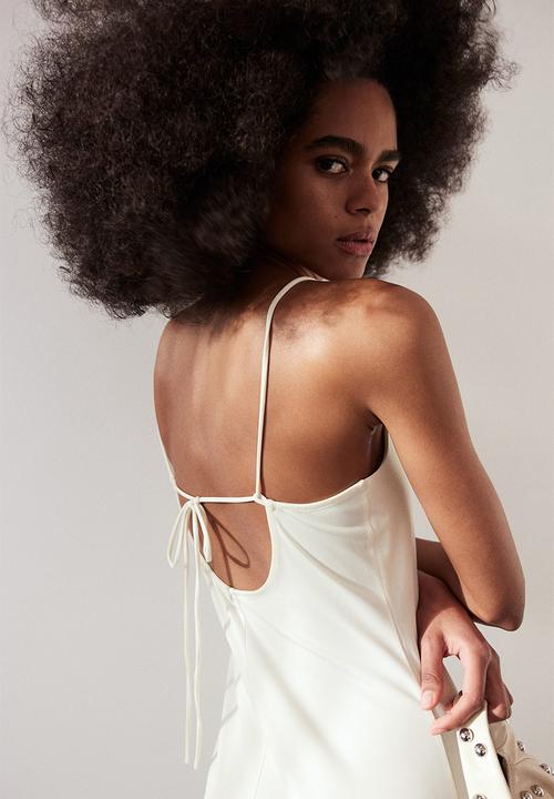 H&M - Strappy bodycon dress - cream 