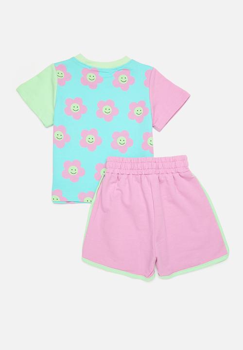 Pop Candy - Tee & short set - multi
